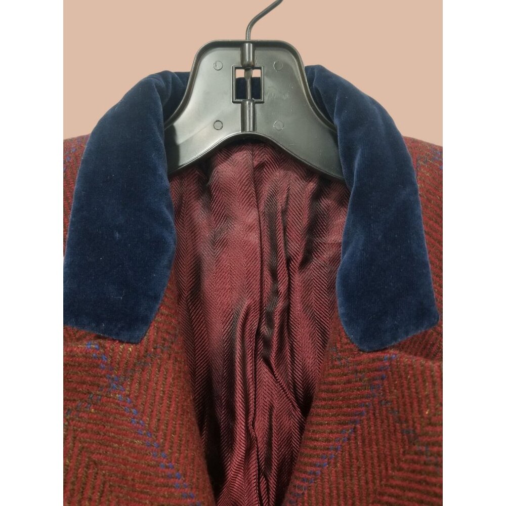 Kiton Womens Burgundy Plaid Blazer SizeEU  44 100% Cashmere New Without Tags. - Picture 14 of 15